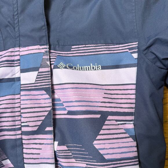 Columbia Alpine Action Ski Jacket SZ XS Blue Purple Omni Heat Winter Coat - Picture 6 of 12